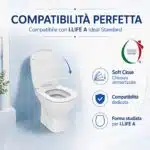 Copriwater I.Life A Ideal Standard termoindurente bianco Sgancio Rapido - immagine 8