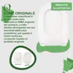 Copriwater Komodo Antonio Lupi termoindurente bianco come originale - immagine 6