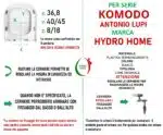 Copriwater Komodo Antonio Lupi termoindurente bianco come originale - immagine 2