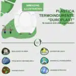 Copriwater Komodo Antonio Lupi termoindurente Soft Close bianco come originale - immagine 6