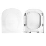 Copriwater Duetto Quadro Falerii termoindurente avvolgente Soft Close bianco