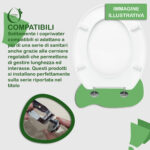 Copriwater Duetto Quadro Falerii termoindurente avvolgente bianco - immagine 5