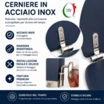 Copriwater Universale Ovale in MDF Blu Opaco - immagine 5