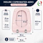 Copriwater Aero Ideal Standard Originale Termoindurente Rosa Sussurrato - immagine 2