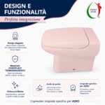Copriwater Aero Ideal Standard Originale Termoindurente Rosa Sussurrato - immagine 6
