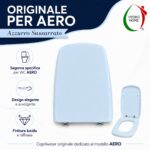 Copriwater Aero Ideal Standard Originale Termoindurente Azzurro Sussurrato - immagine 4