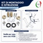 Copriwater Aero Ideal Standard Originale Termoindurente Azzurro Sussurrato - immagine 7