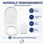 Copriwater Nolita Kerasan termoindurente avvolgente bianco - immagine 3
