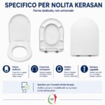 Copriwater Nolita Kerasan termoindurente avvolgente bianco - immagine 4