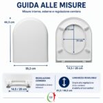 Copriwater Magnum Nuovo Villeroy & Boch termoindurente bianco Soft Close - immagine 2