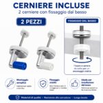 Copriwater Magnum Nuovo Villeroy & Boch termoindurente bianco Soft Close - immagine 3