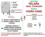 Copriwater Velara Ideal Standard legno rivestito in resina poliestere Bianco I.S. - immagine 2