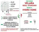 Copriwater Velara Ideal Standard legno rivestito in resina poliestere bianco - immagine 2